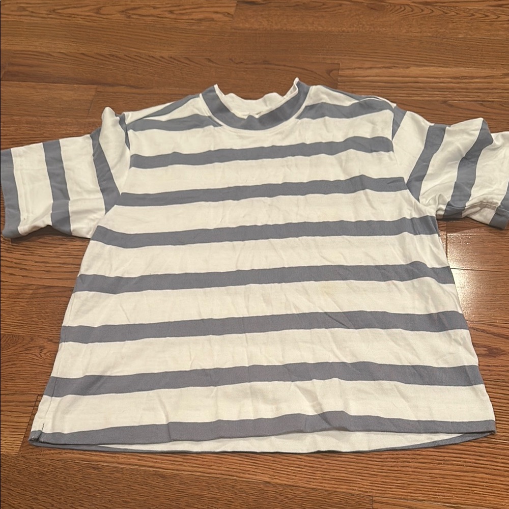 Striped AYR shirt  in White and Gray